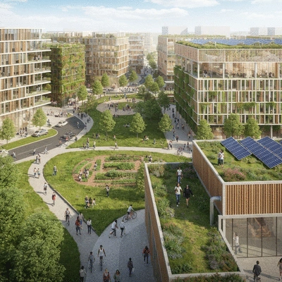 Sustainable construction materials for slab foundations like recycled aggregates and high-performance concrete