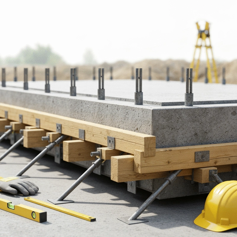 how to support a concrete slab