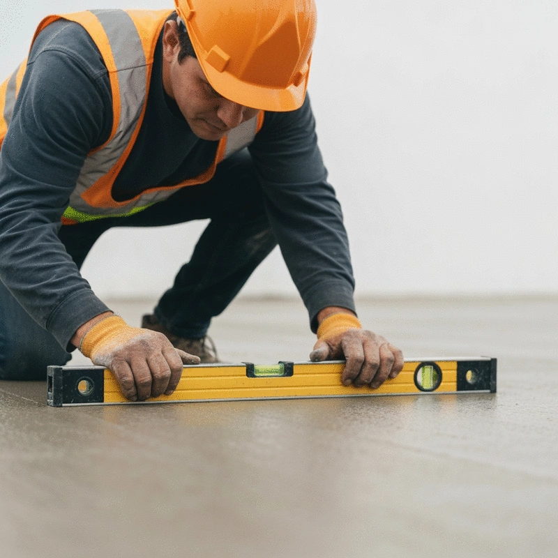 how to level concrete slab support