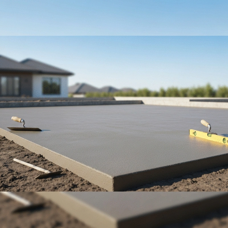 poured concrete slab