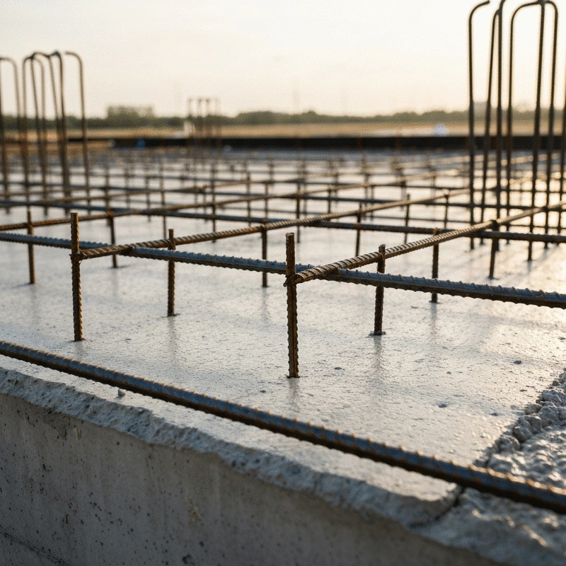 concrete slab rebar spacing