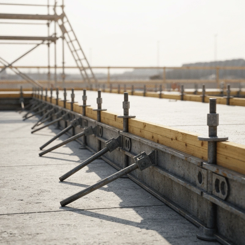 temporary support for concrete slab