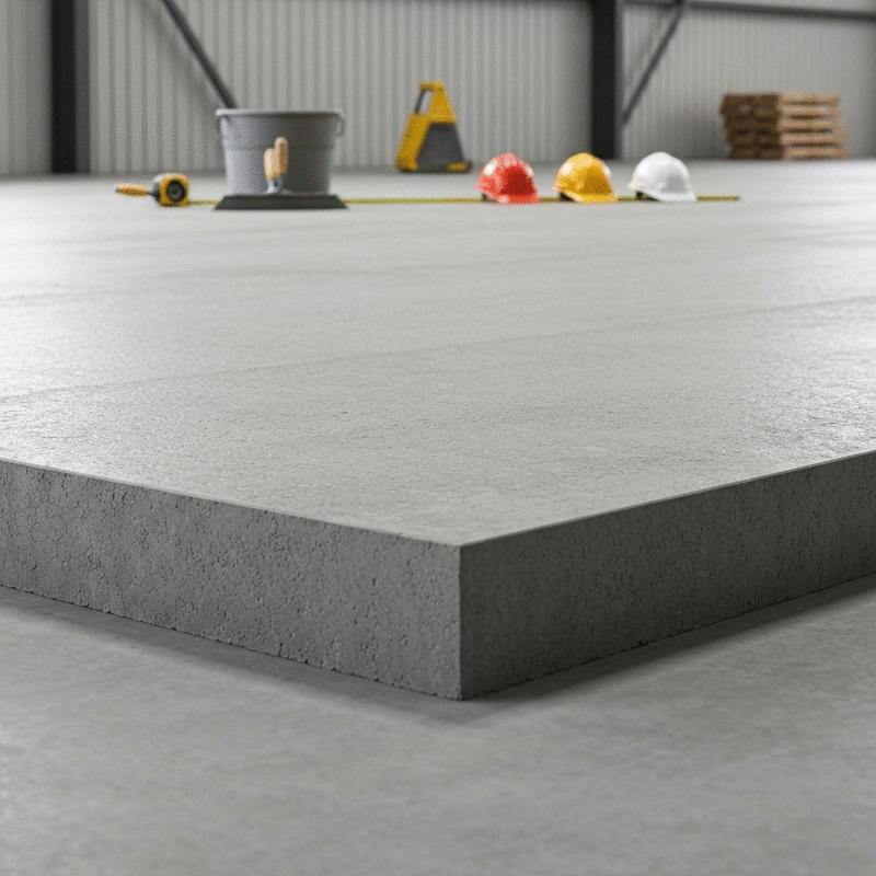 warehouse concrete slab