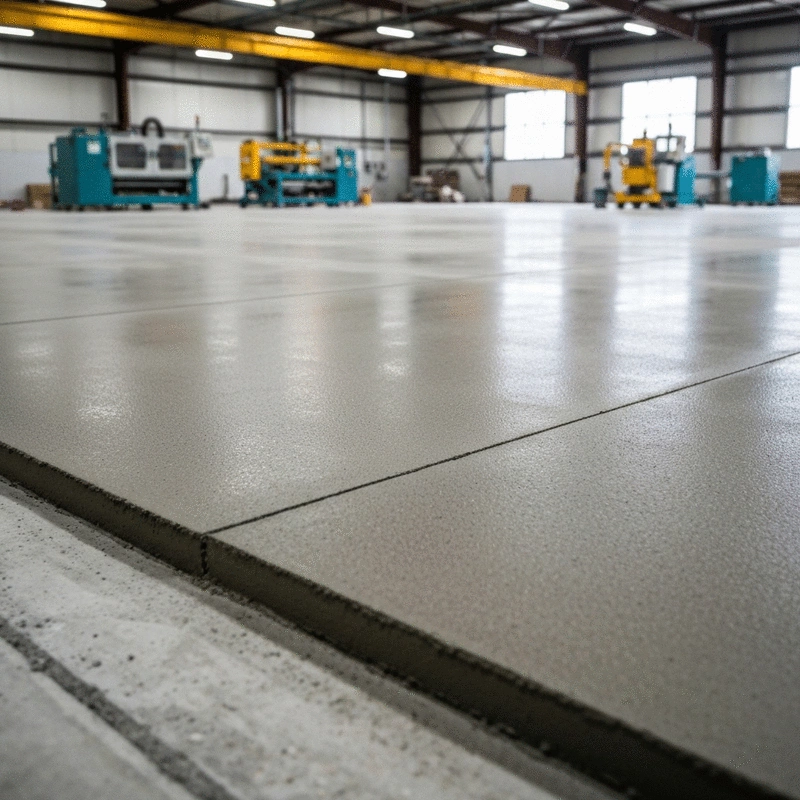 factory floor concrete slab