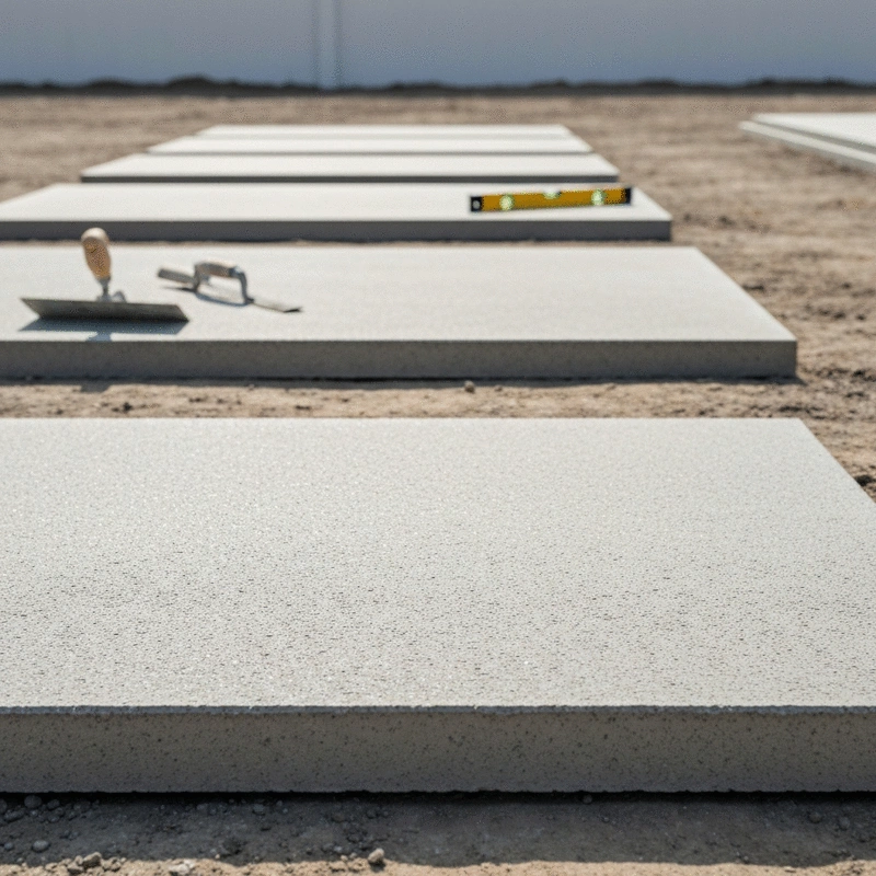 concrete slab for house