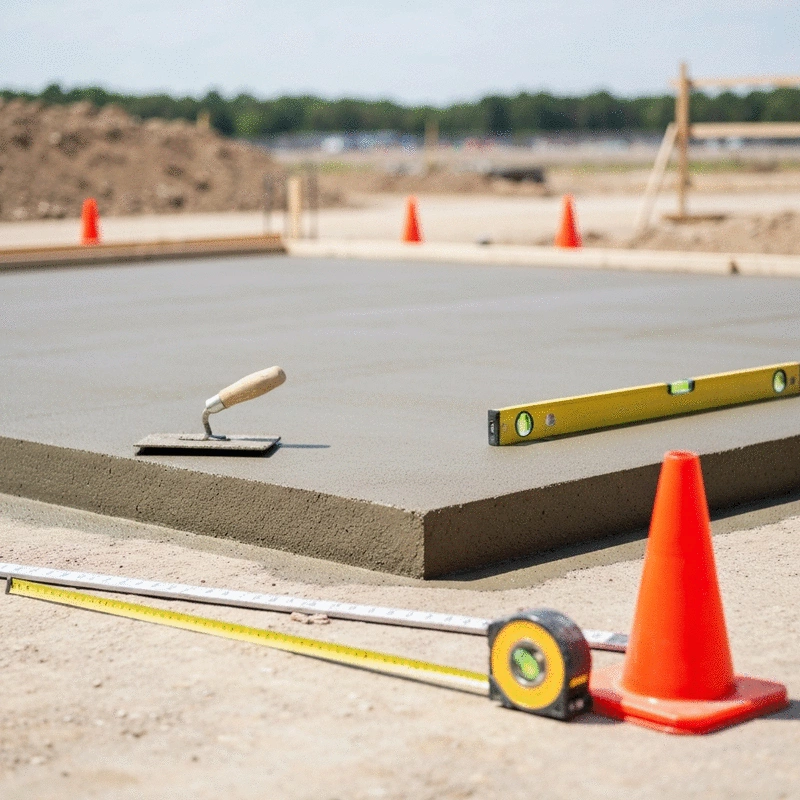 commercial concrete slab