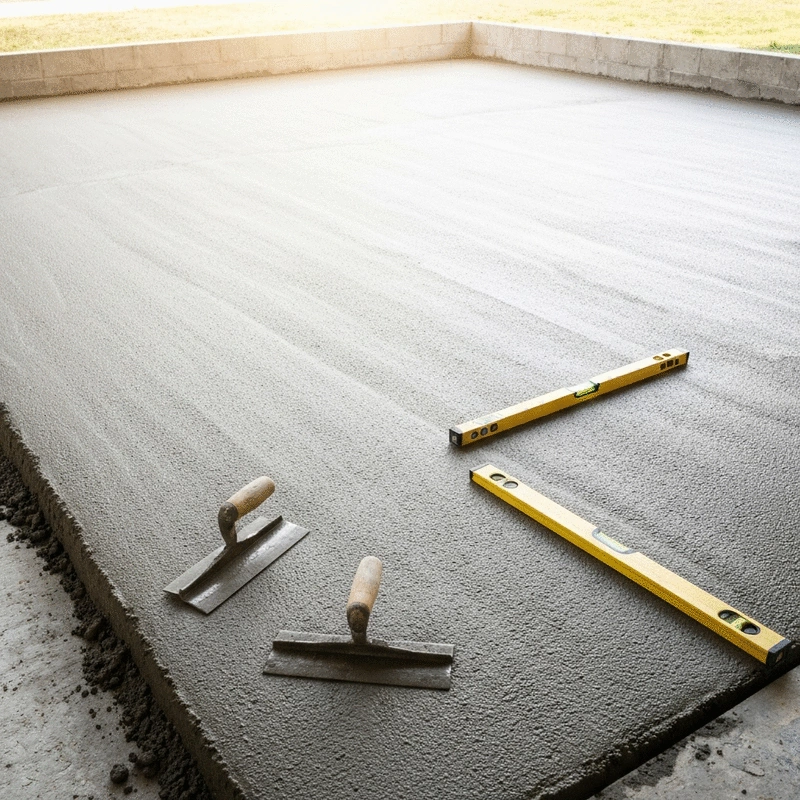 concrete slab for garage