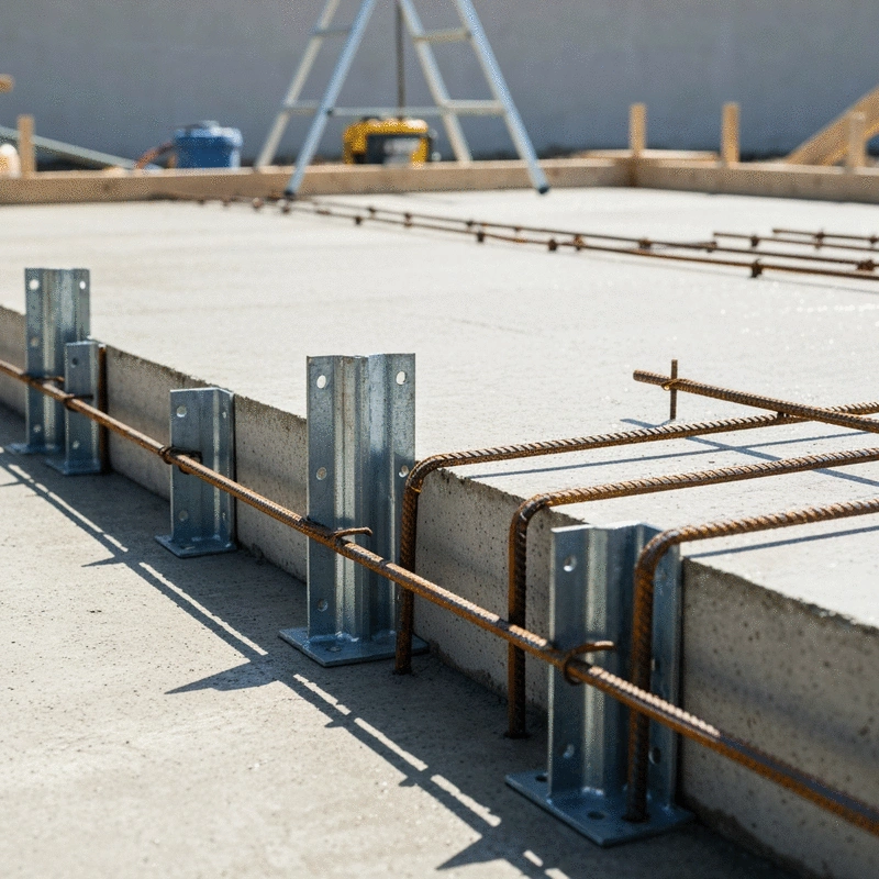 concrete slab support installation