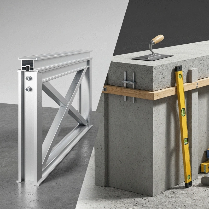 8. Comparative Study of Concrete Slab Support Using Aluminum vs. Traditional Methods