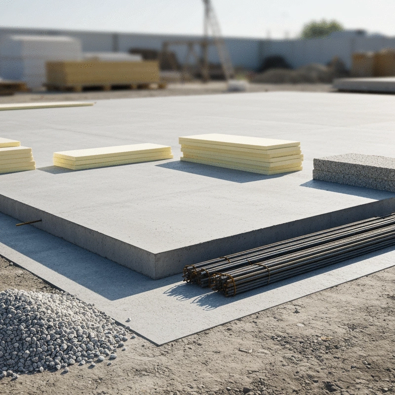 best concrete slab support materials