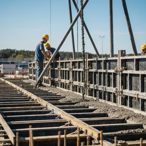 Modern aluminum formwork system for concrete slabs